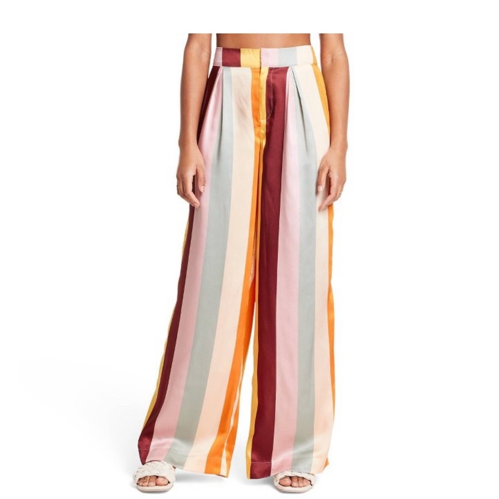 Fe Noel x Target Stripe Print Pants M NWT